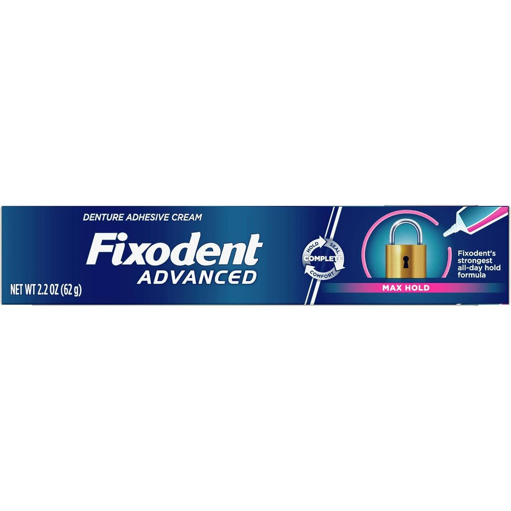 Fixodent Advanced denture adhesive cream waterproof all-day secure hold