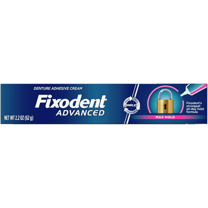 Fixodent Advanced denture adhesive cream waterproof all-day secure hold