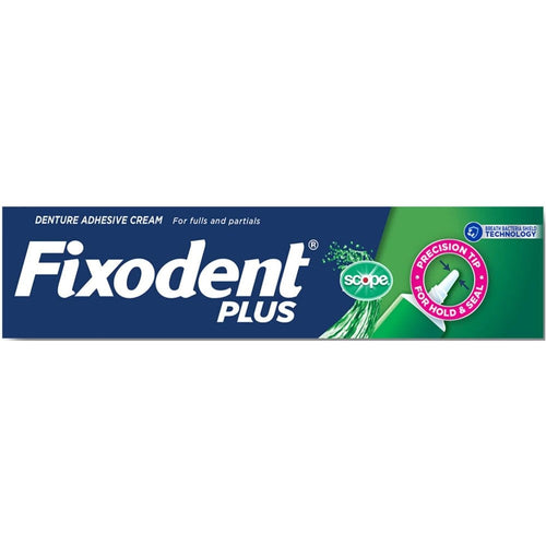 Fixodent Control Plus Scope Denture Adhesive Cream 8 pack 2oz tubes precision tip nozzle