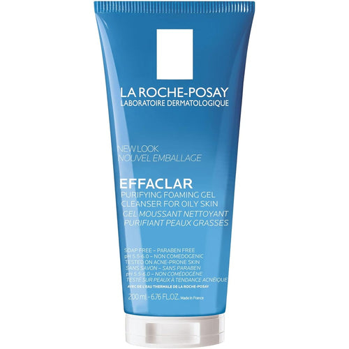 La Roche-Posay Effaclar foaming gel face wash for oily skin with zinc pidolate