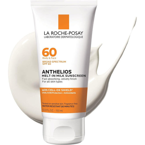 La Roche-Posay Anthelios SPF 60 sunscreen lotion for face and body protection