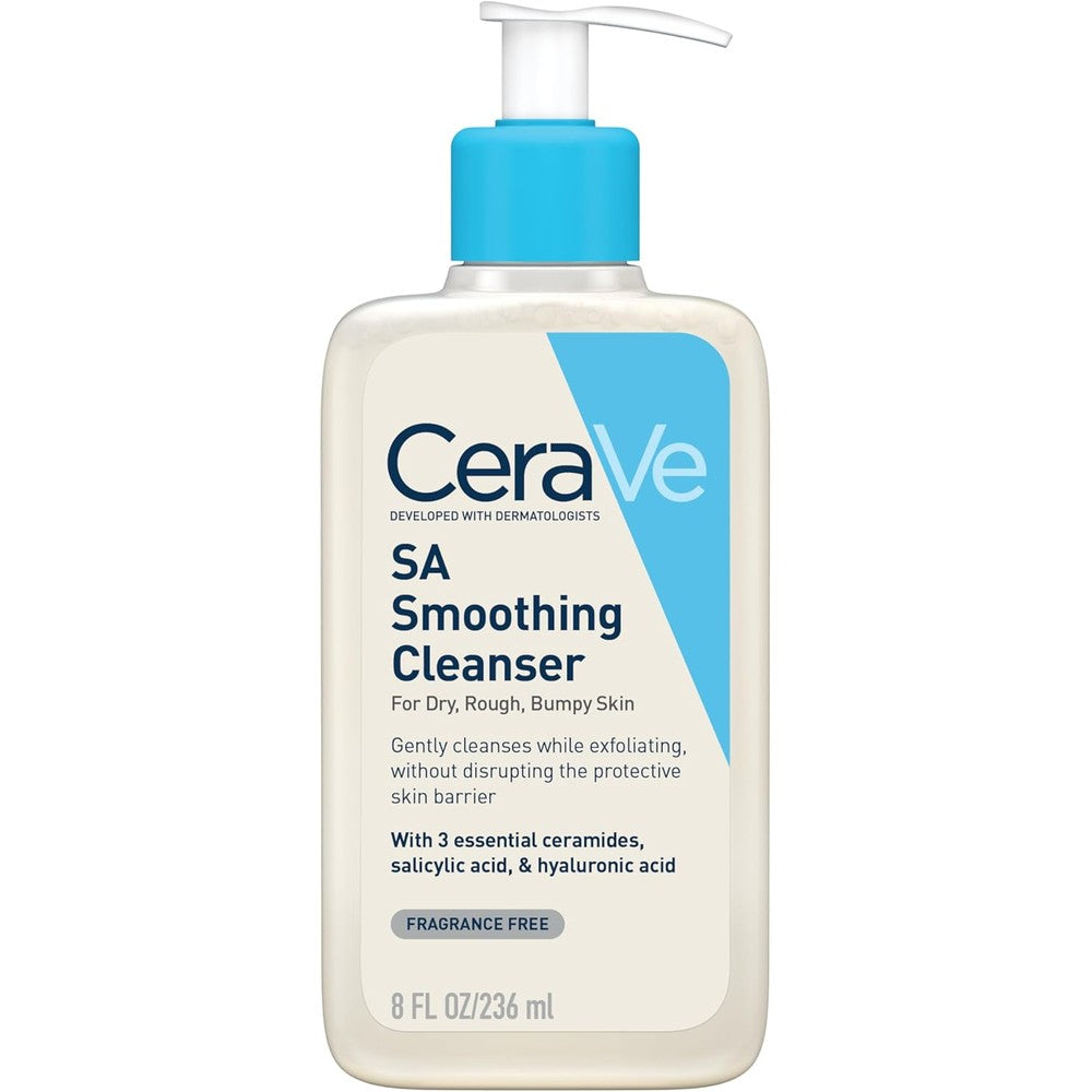CeraVe Renewing SA Cleanser 8 fl oz pump bottle with salicylic acid and ceramides for normal skin