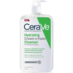 CeraVe Hydrating Cream-to-Foam Cleanser 408g for normal to dry skin daily face wash