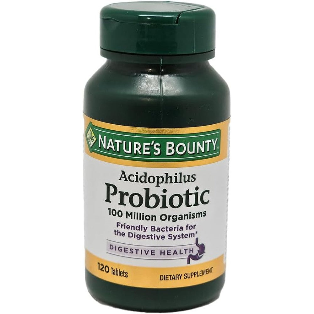 Nature's Bounty Acidophilus Probiotic Tablets 120 Count