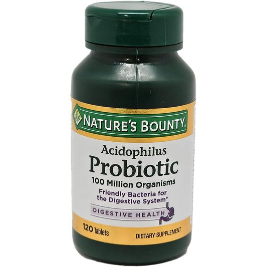 Nature's Bounty Acidophilus Probiotic Tablets 120 Count