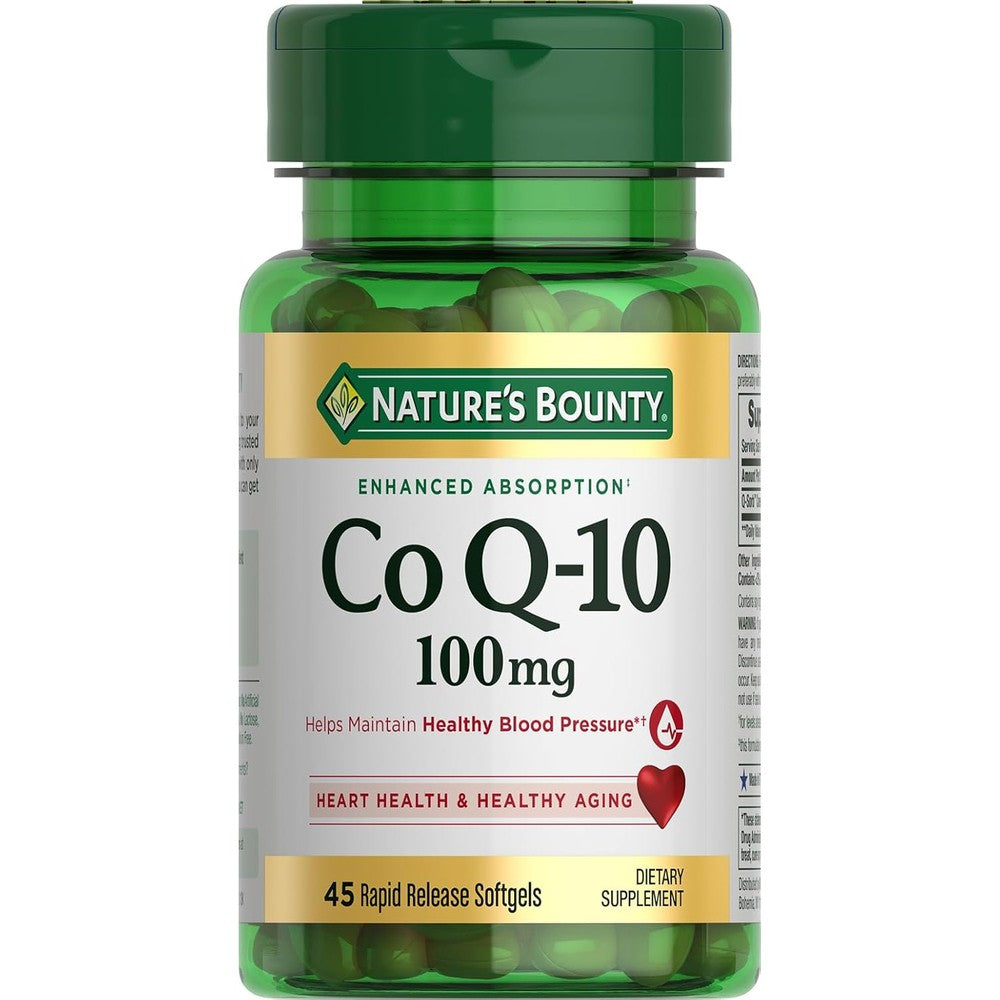 Nature's Bounty CoQ10 100 mg Softgels 45 Count