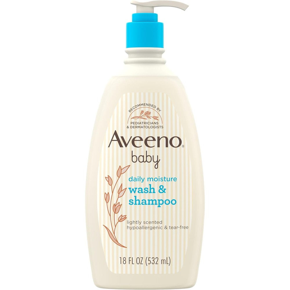 Aveeno Baby Wash & Shampoo with Natural Oat Extract 18 oz