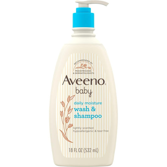 Aveeno Baby Wash & Shampoo with Natural Oat Extract 18 oz
