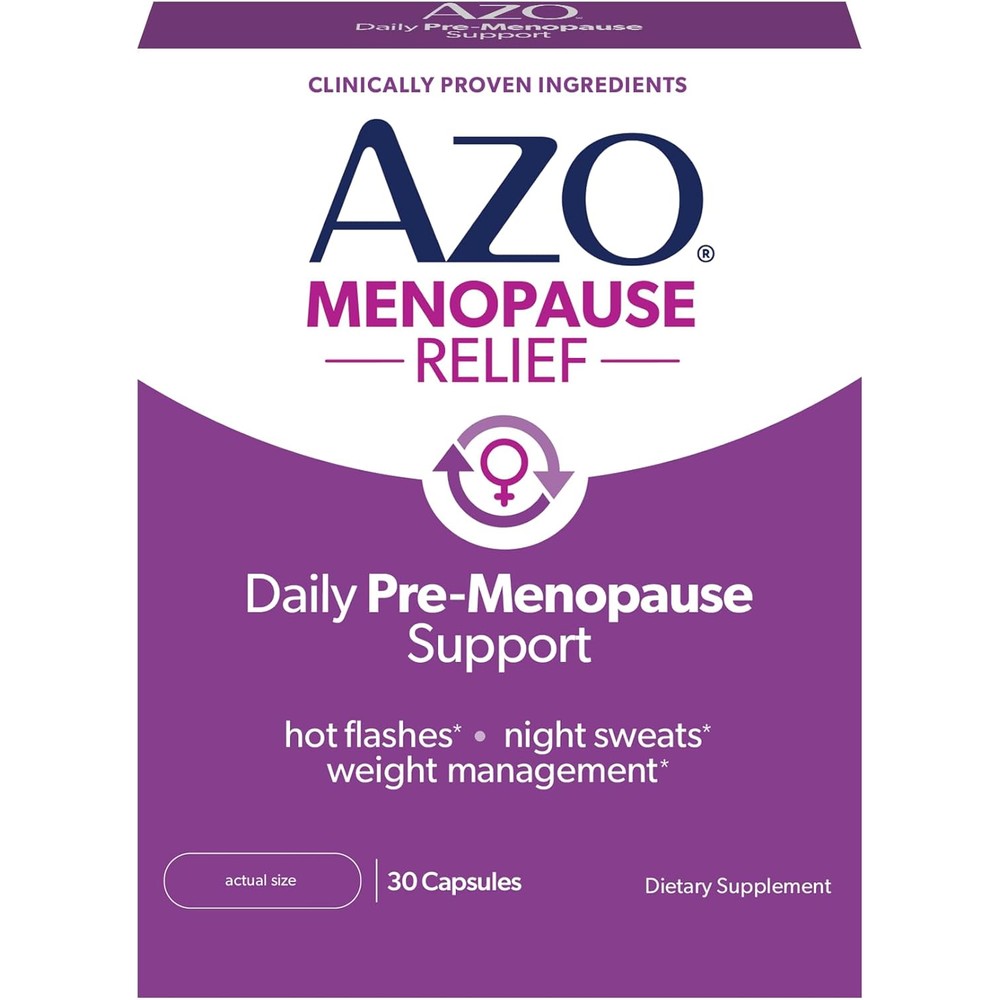 Azo Daily Pre-Menopause Relief 30 Capsules front view