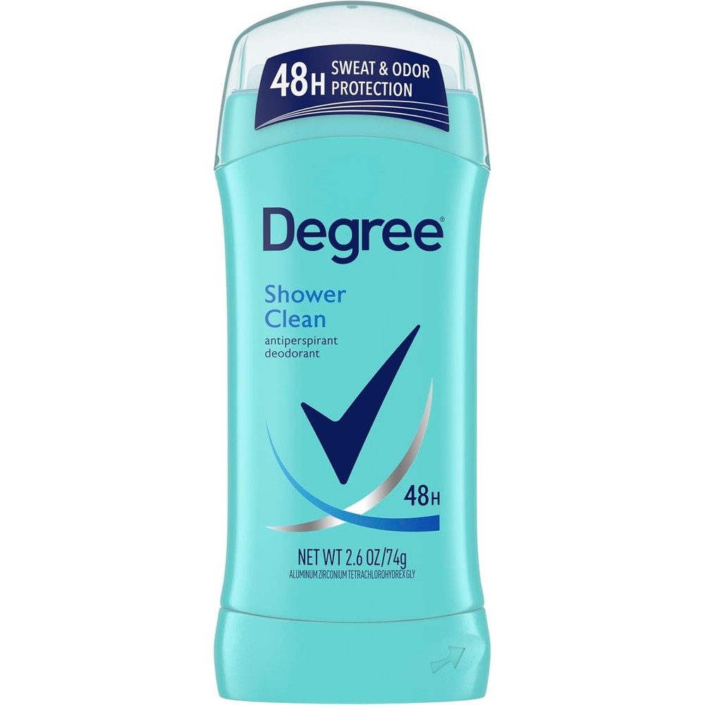 Degree Original Dry Protection Antiperspirant Deodorant For Women Shower Clean Invisible Solid 2.6 Ounce
