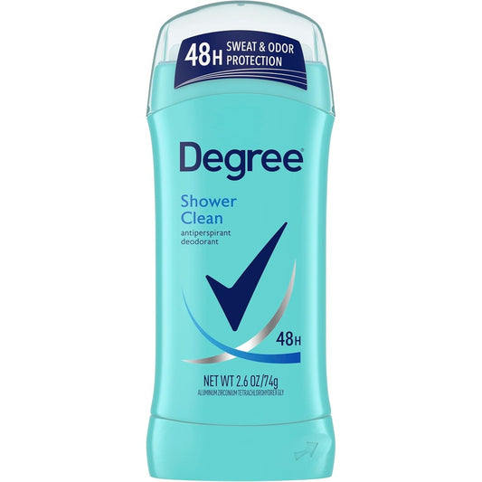 Degree Original Dry Protection Antiperspirant Deodorant For Women Shower Clean Invisible Solid 2.6 Ounce