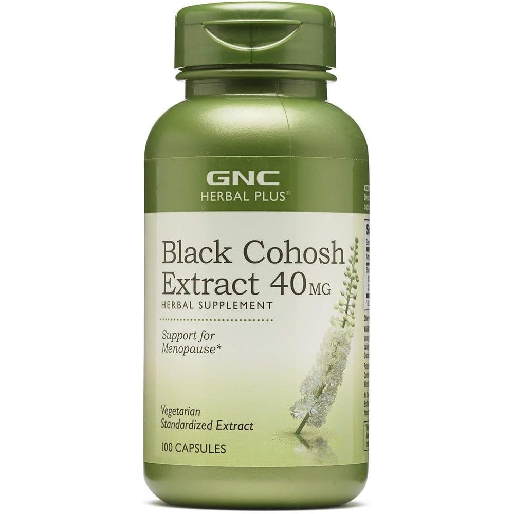 GNC Herbal Plus Black Cohosh Extract 40mg bottle front view