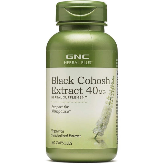 GNC Herbal Plus Black Cohosh Extract 40mg bottle front view