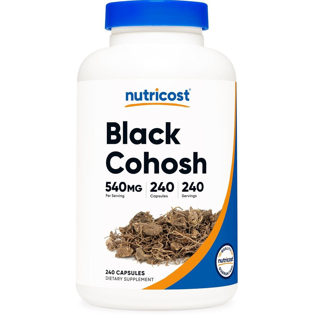 Nutricost Black Cohosh 540mg supplement bottle front view