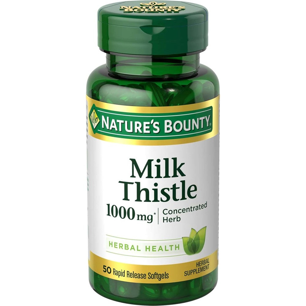 Nature's Bounty Silymarin Milk Thistle 1000mg - 50 Softgels