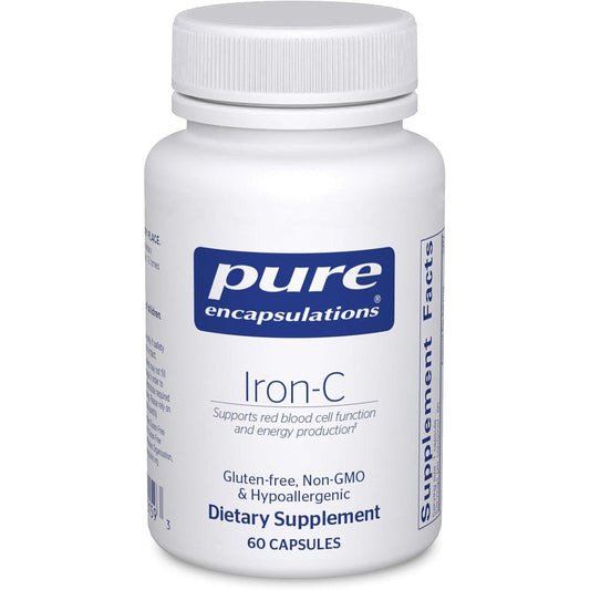 Pure Encapsulations Iron-C 15mg And Vitamin C 175mg Red Blood Cell Support 60 Capsules