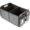 Munchkin Brica Out-N-About Trunk Organizer front view in grey color