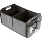 Munchkin Brica Out-N-About Trunk Organizer front view in grey color