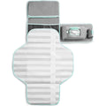 Munchkin Diaper Changing Kit XL portable grey mat front view showing compact folded design for travel.