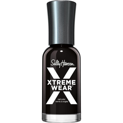 Sally Hansen Hard As Nails Xtreme Wear Nail Polish Streak Free Long Lasting High Shine Finish Black Out 11.8 Milliliter