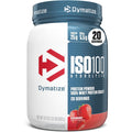 Dymatize Nutrition ISO100 Hydrolyzed Whey Protein Isolate Strawberry front view supplement