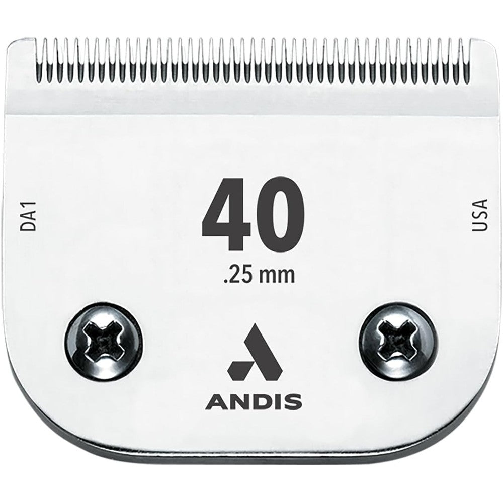 Andis CeramicEdge Carbon-Infused Steel Pet Clipper Blade Size 40 Detachable Professional Blade One One Hundredth Inch Cut Length