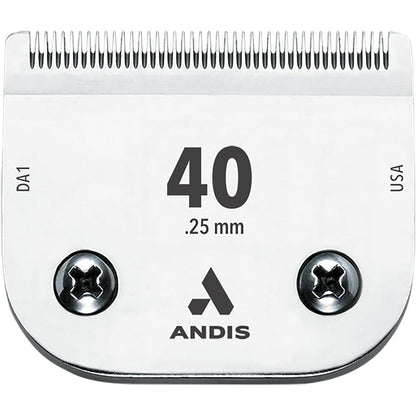 Andis CeramicEdge Carbon-Infused Steel Pet Clipper Blade Size 40 Detachable Professional Blade One One Hundredth Inch Cut Length