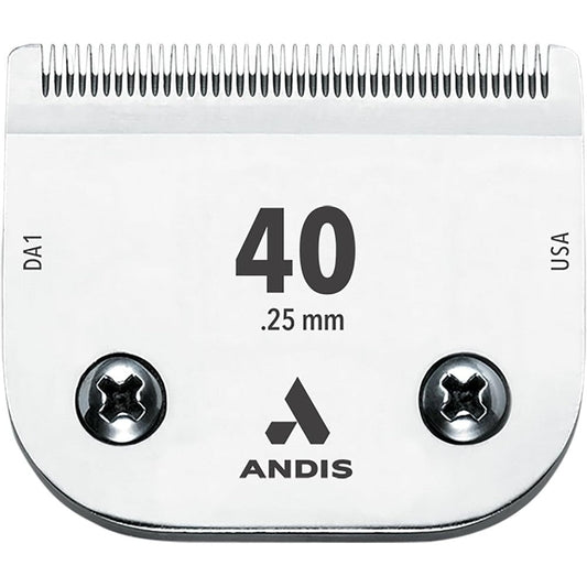 Andis CeramicEdge Carbon-Infused Steel Pet Clipper Blade Size 40 Detachable Professional Blade One One Hundredth Inch Cut Length