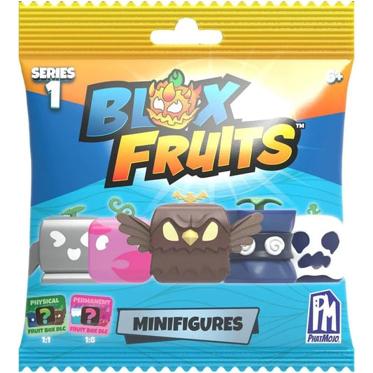 PhatMojo Blox Fruits Series One Collectible Mystery Minifigure Toy Pack With Inside DLC Code One Count