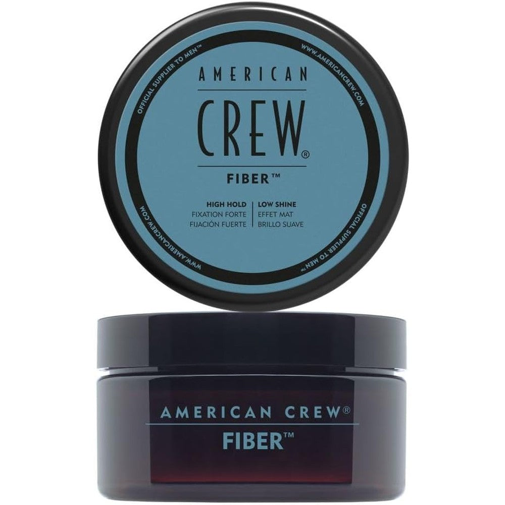 American Crew Fiber Pliable Hair Wax High Hold Matte Finish Styling Wax for Men Shorter Hair One Point Seven Five Ounce Fifty Grams