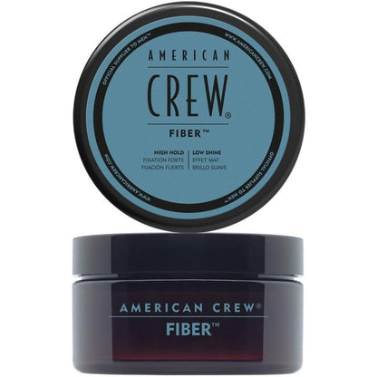 American Crew Fiber Pliable Hair Wax High Hold Matte Finish Styling Wax for Men Shorter Hair One Point Seven Five Ounce Fifty Grams