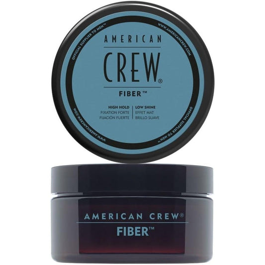 American Crew Fiber Pliable Hair Wax High Hold Matte Finish Styling Wax for Men Shorter Hair One Point Seven Five Ounce Fifty Grams