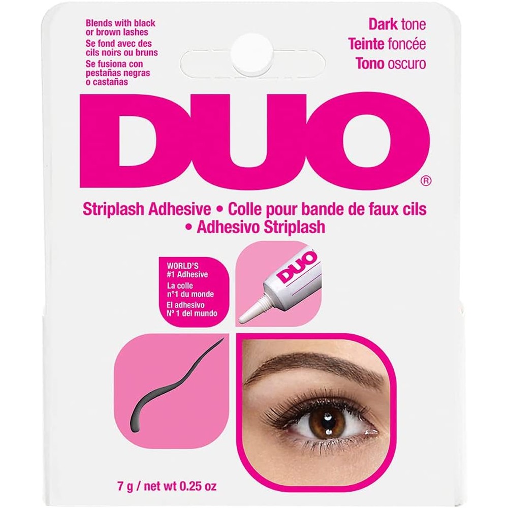Ardell DUO Striplash Eyelash Adhesive Dark Tone seven grams front view professional eyelash glue
