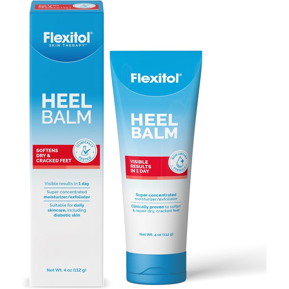 Flexitol Heel Balm intensive hydration cracked foot cream front view