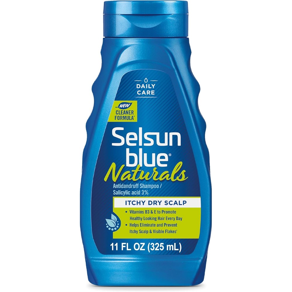 Selsun Blue Naturals Itchy Dry Scalp Anti Dandruff Shampoo With Salicylic Acid 11 Ounce