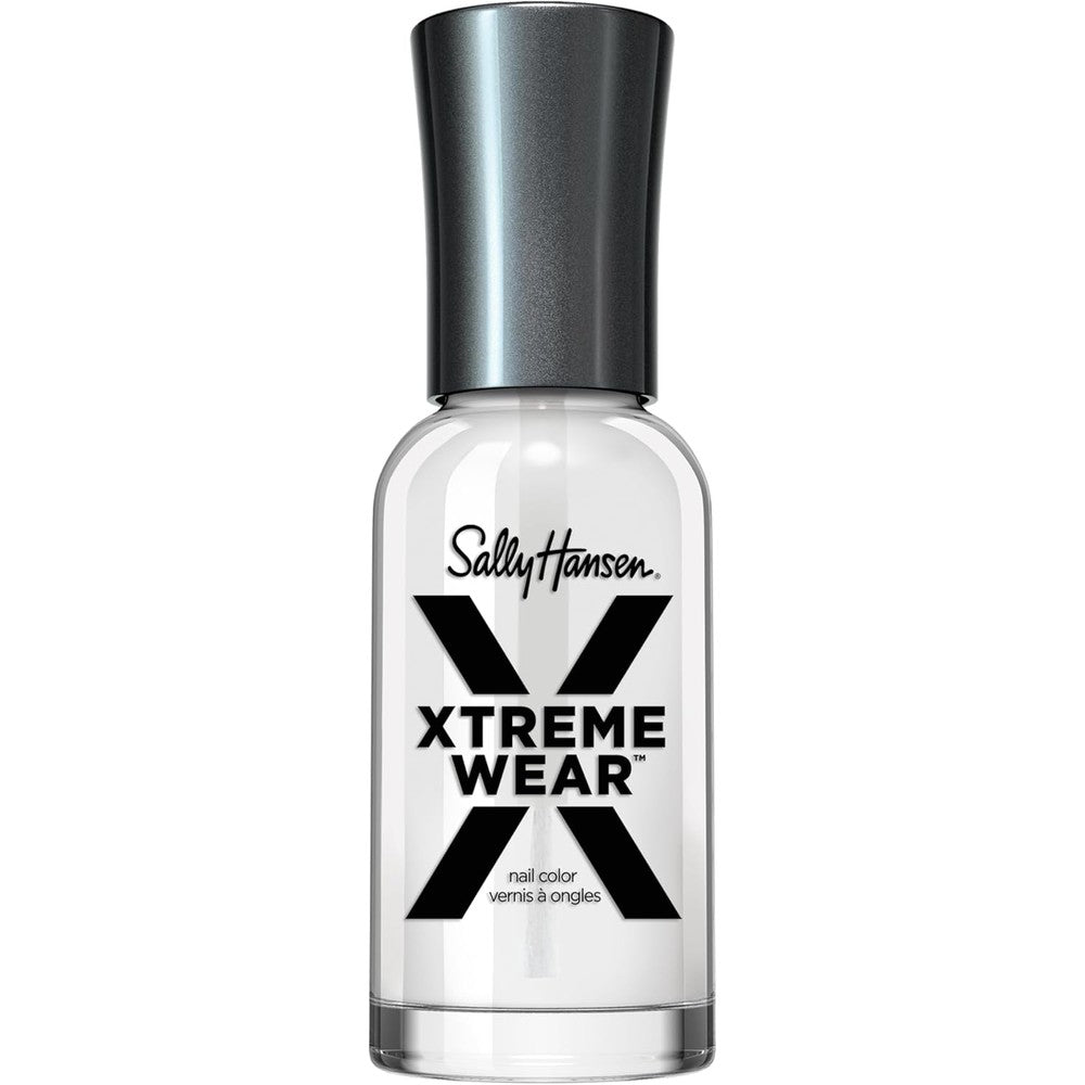 Sally Hansen Hard As Nails Xtreme Wear High Shine Nail Polish Invisible 100 Clear Finish 11.8 Milliliters