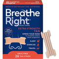 Breathe Right Nasal Strips Extra Strength Tan Drug Free Snoring Aid And Nasal Congestion Relief 26 Count Box Breathe Right