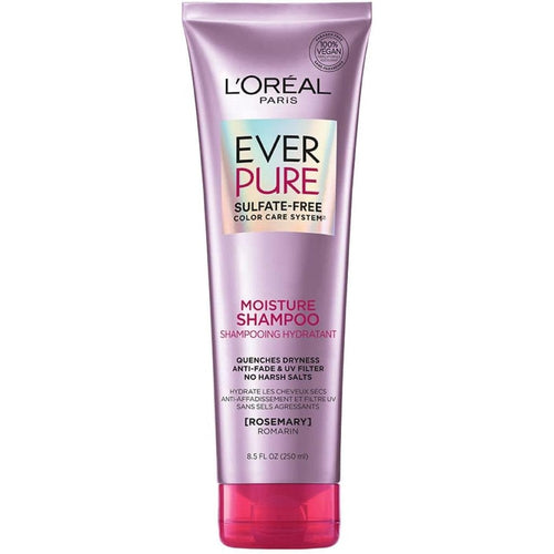 L'Oreal Paris Ever Pure Moisture Shampoo front view of twin pack for color care