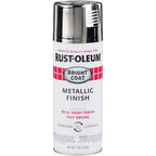 Rust-Oleum Stops Rust Bright Coat Metallic Finish Spray Paint Gloss Chrome 312 Grams Rust-Oleum