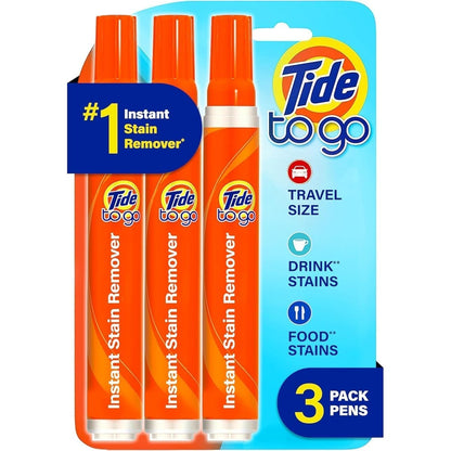 Tide To Go Instant Stain Remover Liquid Pen Fresh Scent Three Count
