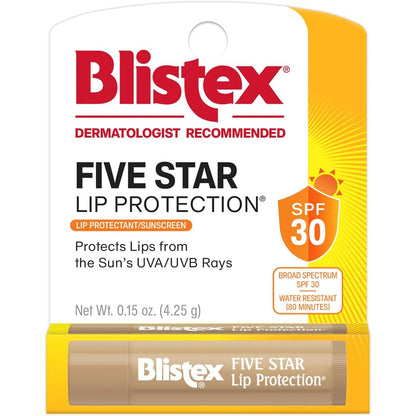 Blistex Five Star Lip Protection SPF 30 0.15 oz