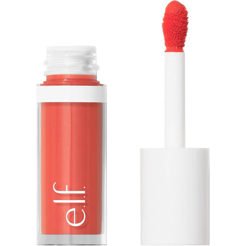 E.l.f. Camo Liquid Blush front view showcasing the Coral Crush shade container and cap.