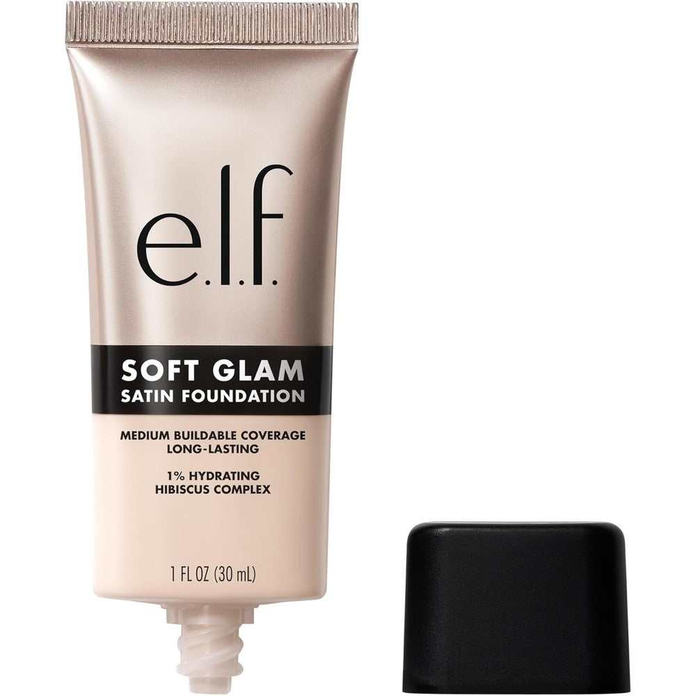 E.l.f. Soft Glam Satin Foundation 10 Fair Cool front view bottle.