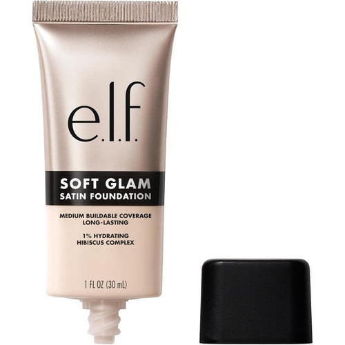 E.l.f. Soft Glam Satin Foundation 10 Fair Cool front view bottle.