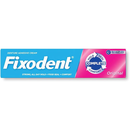 Fixodent Complete Original Denture Adhesive Cream 2.4 Ounce front packaging