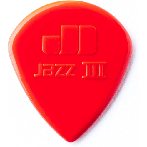 Jim Dunlop Jazz III nylon guitar pick 24 pack front view pack