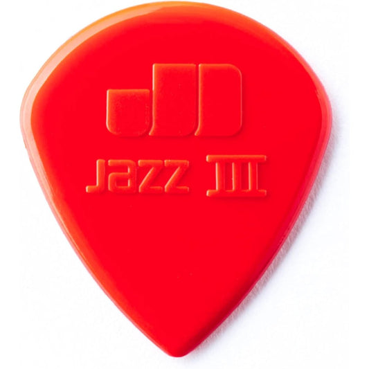 Jim Dunlop Jazz III nylon guitar pick 24 pack front view pack