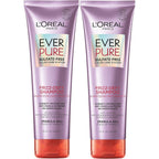 L'Oreal Paris EverPure Sulfate Free Frizz Defy Shampoo twin pack front view