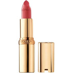 L'Oreal Paris Colour Riche Satin Lipstick in Everbloom front view showing gold packaging