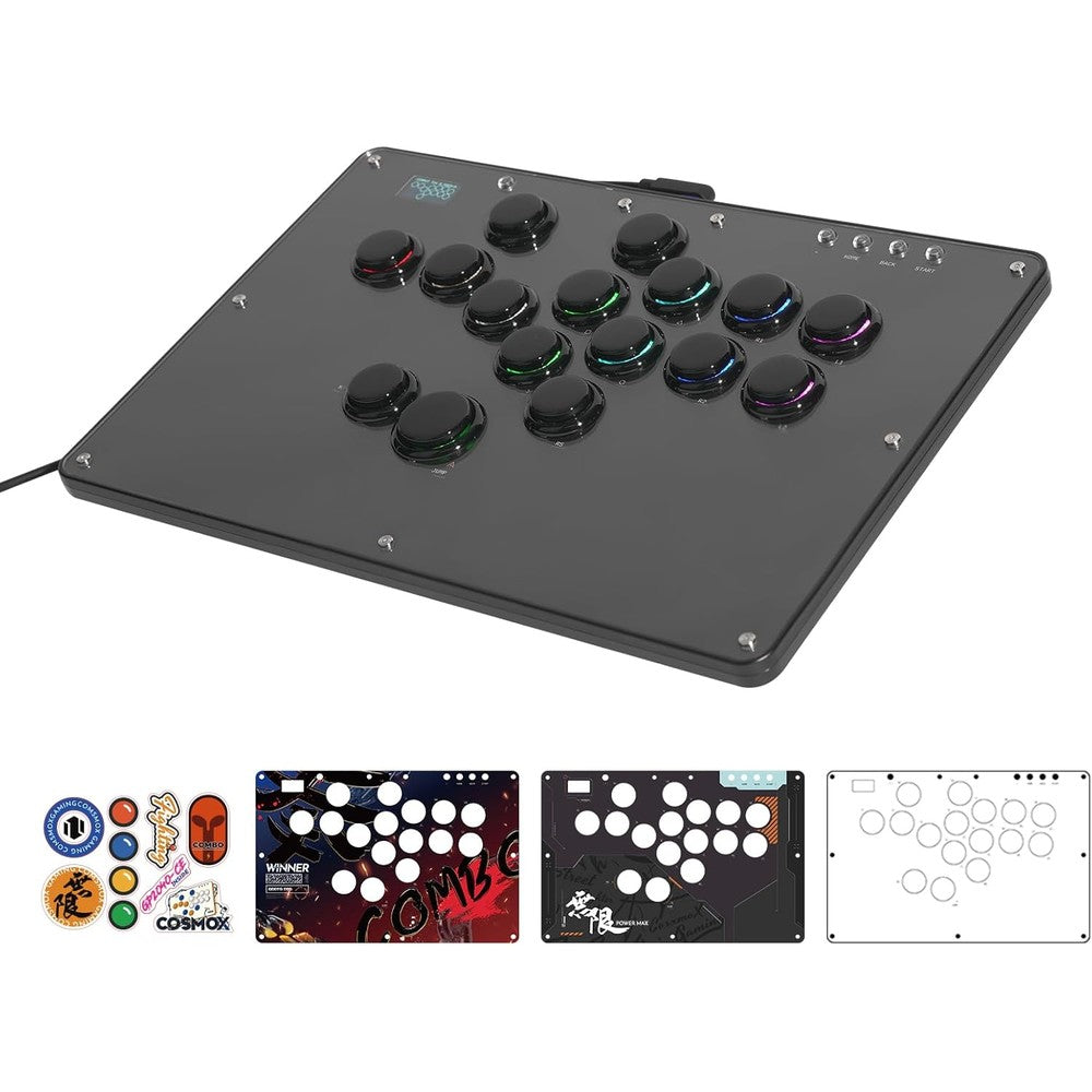 SIXSIR Haute42 Leverless Controller U16 front view showing sixteen custom RGB keys